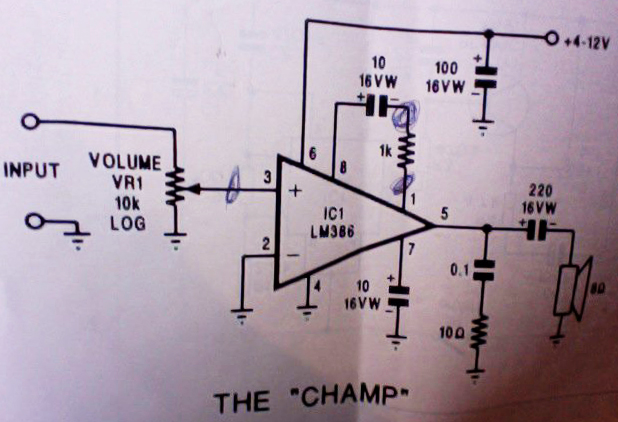 Champ circuit diagram